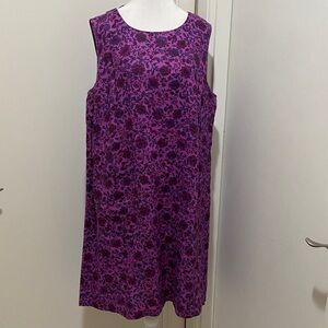 J. Jill Purple Floral Dress